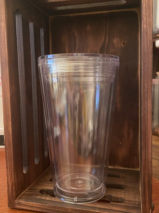 16 oz Acrylic tumbler with lid