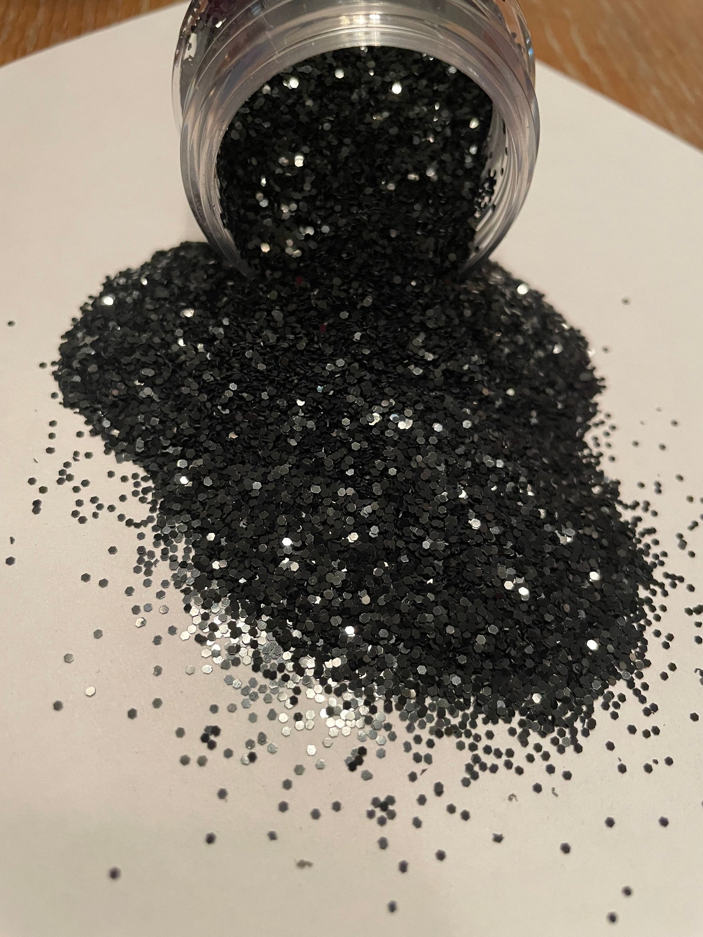 Black glitter