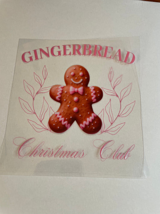 gingerbread Christmas club