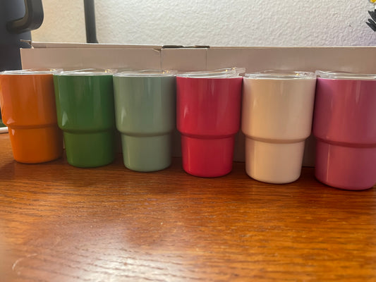 2 oz tumblers with straw  per box